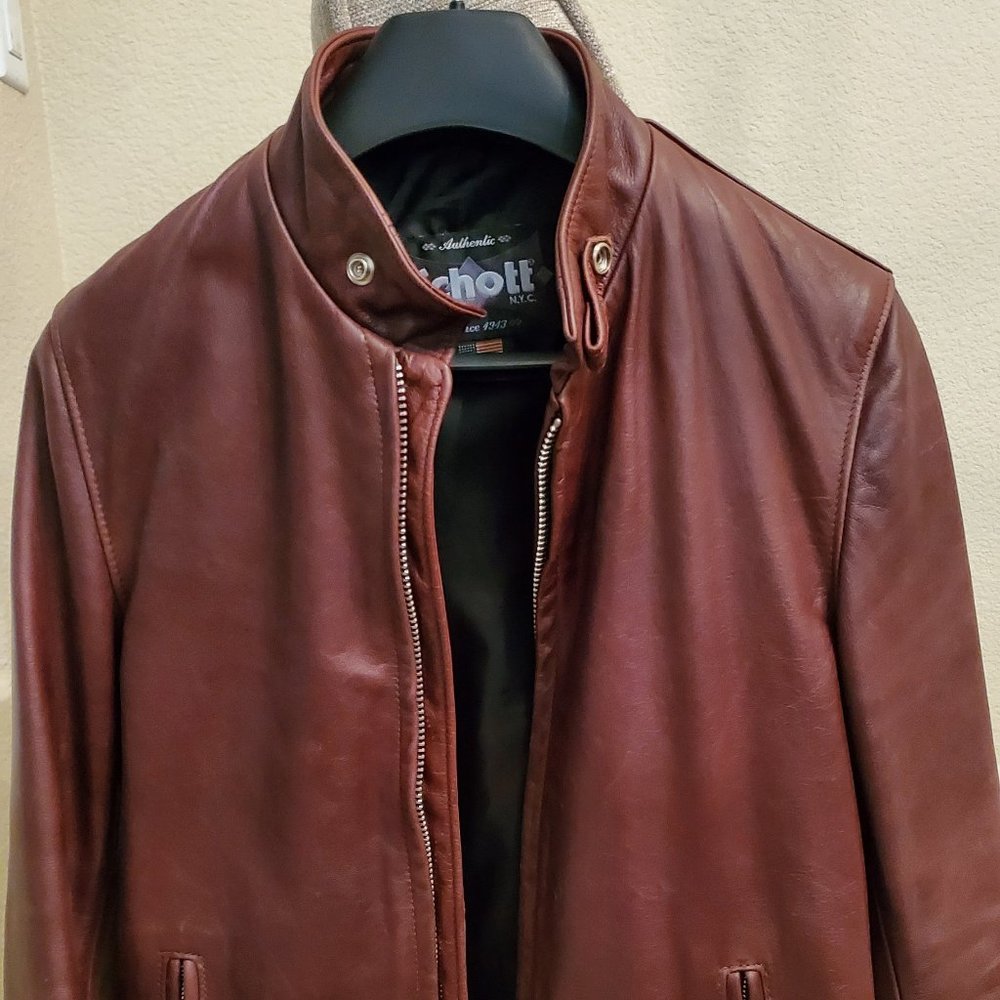 Schott NYC leather jacket
